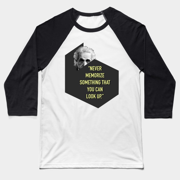 Eienstien Quotes Baseball T-Shirt by Suryaraj